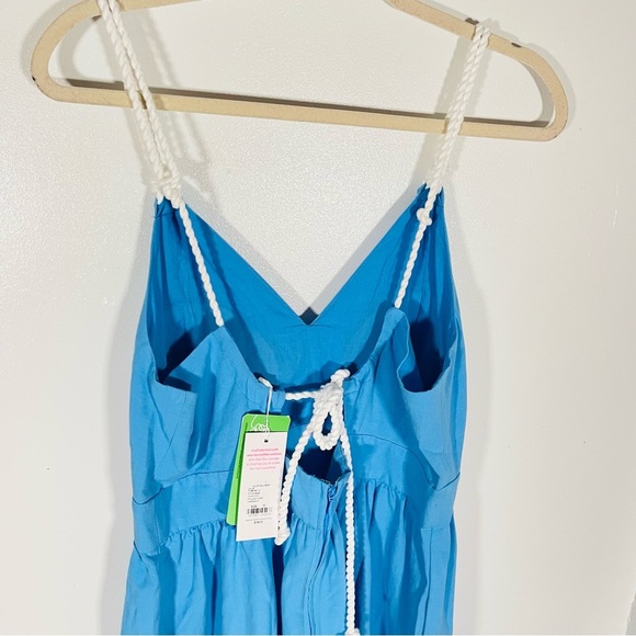 Lilly Pulitzer Crishna Dress Lunar Blue Nautical Size 10 - Picture 5 of 9